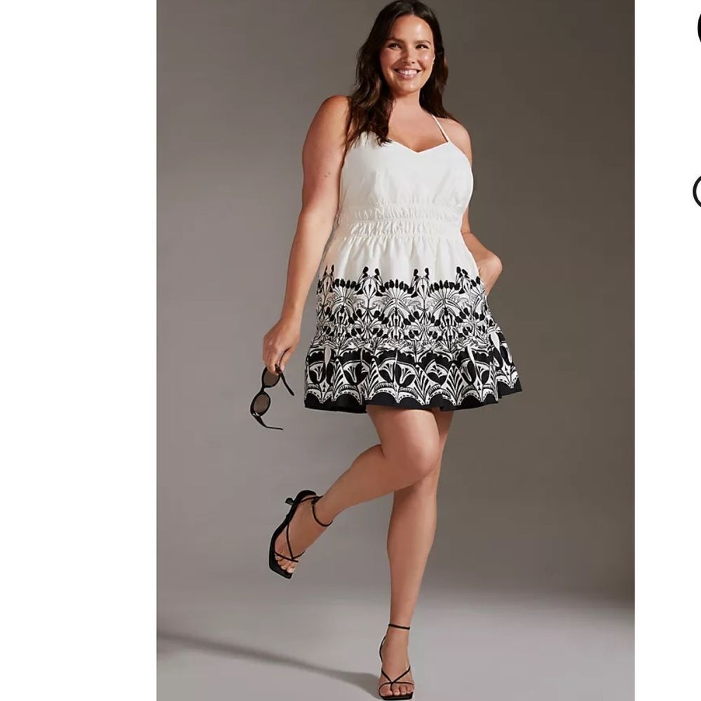 Anthropologie The Sleeveless Somerset Mini Dress: Poplin Edition Size M